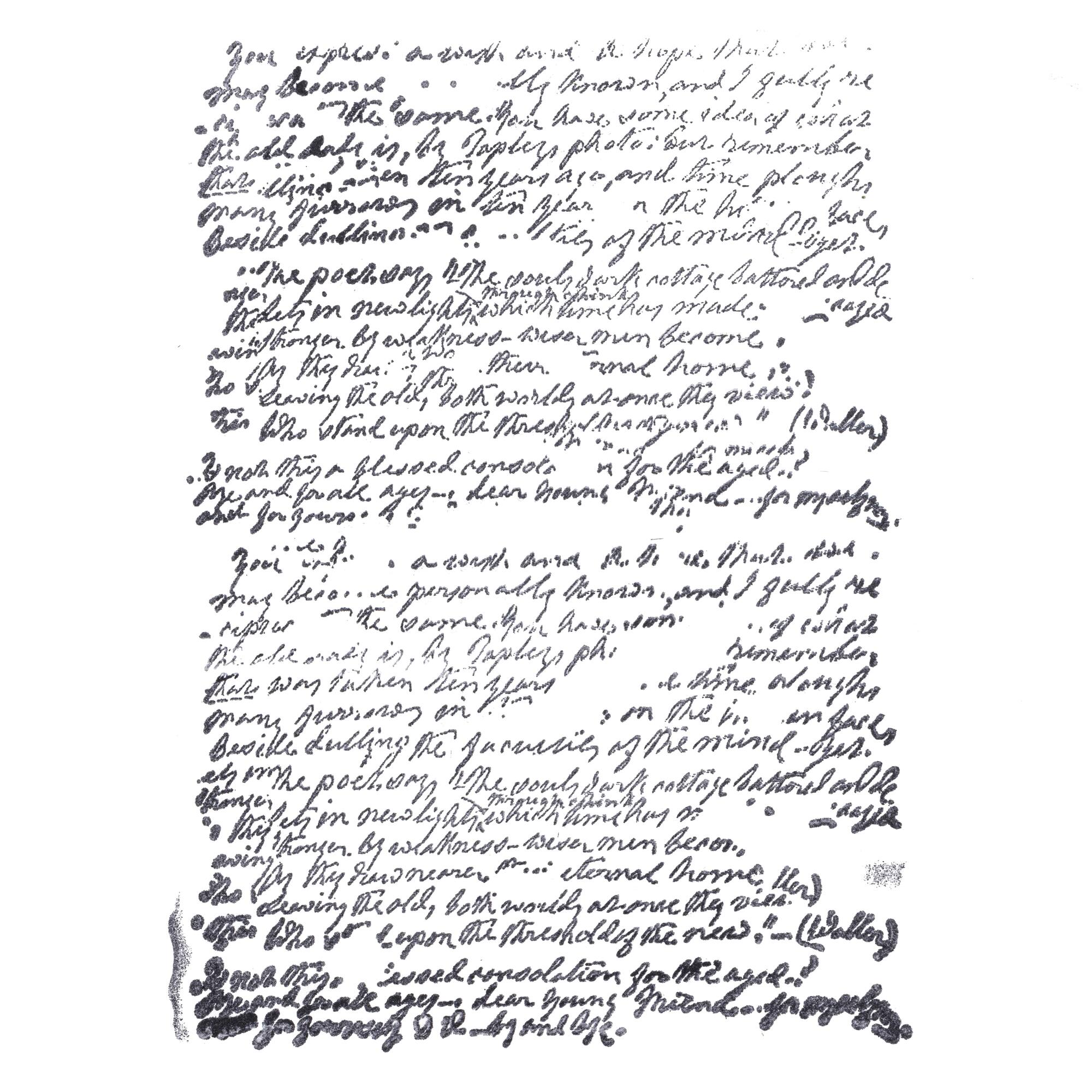 Manuscript Wood Stamp by Recollections™